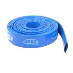 Mangueira Chata em PVC 1x100 Flexível Azul (25 mm x 100 m) Condução de Água e Recalque
