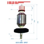 Induzido GCO 2000 220v - 1609B00046