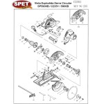 Peça de reposição utilizada na manutenção Serra Circular SPET SP5900B
